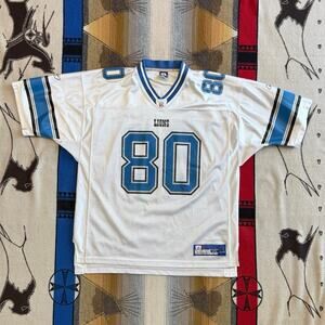 Vintage Charles Rogers Detroit Lions Reebok NFL Football Jersey Mens Size XL